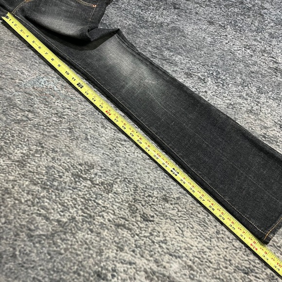 7 For All Mankind Jeans Womens 26 (29x32) Black Bootcut Low Rise Vintage Y2K - Picture 13 of 16